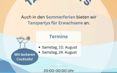 Tanzpartys in den Sommerferien