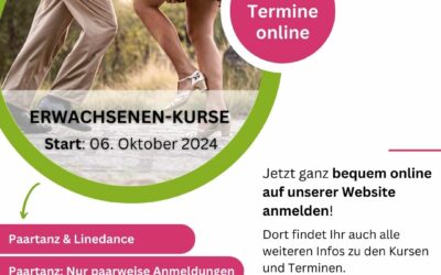 Kurse für Erwachsene im Herbst – Termine online!